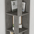 Corp biblioteca Raphael, Pakoworld, 32x32x161 cm, PAL melaminat, gri vintage