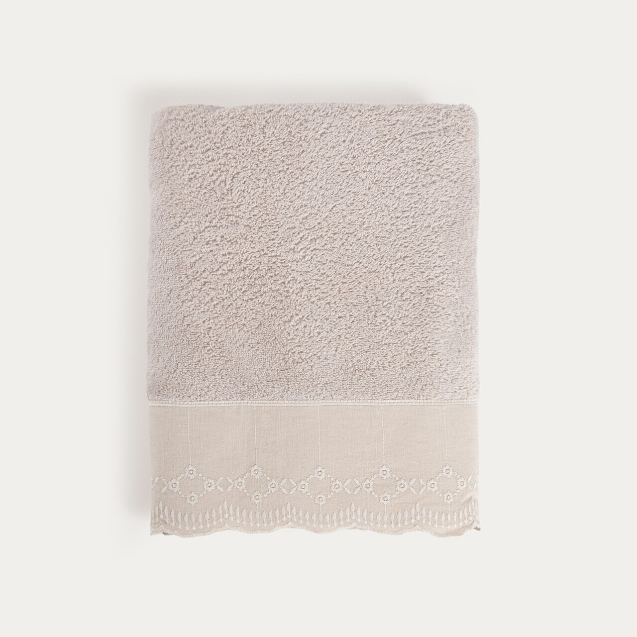 Prosop de baie Lillian, Homla, 70x130 cm, bumbac, bej