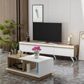 Set mobilier living, Inarch, Valentina, PAL, Alb / Safir