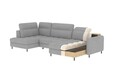 Coltar extensibil dreapta 4 locuri ELTAP, RT-100AUB, Berrto, 306x165x100 cm, lemn/poliester, albastru deschis