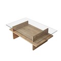 Masuta de cafea, Neostill, Saga Rectangle, Safir / Transparent