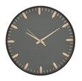 Ceas de perete Elegant, Mauro Ferretti, 40 cm, fier, negru/auriu