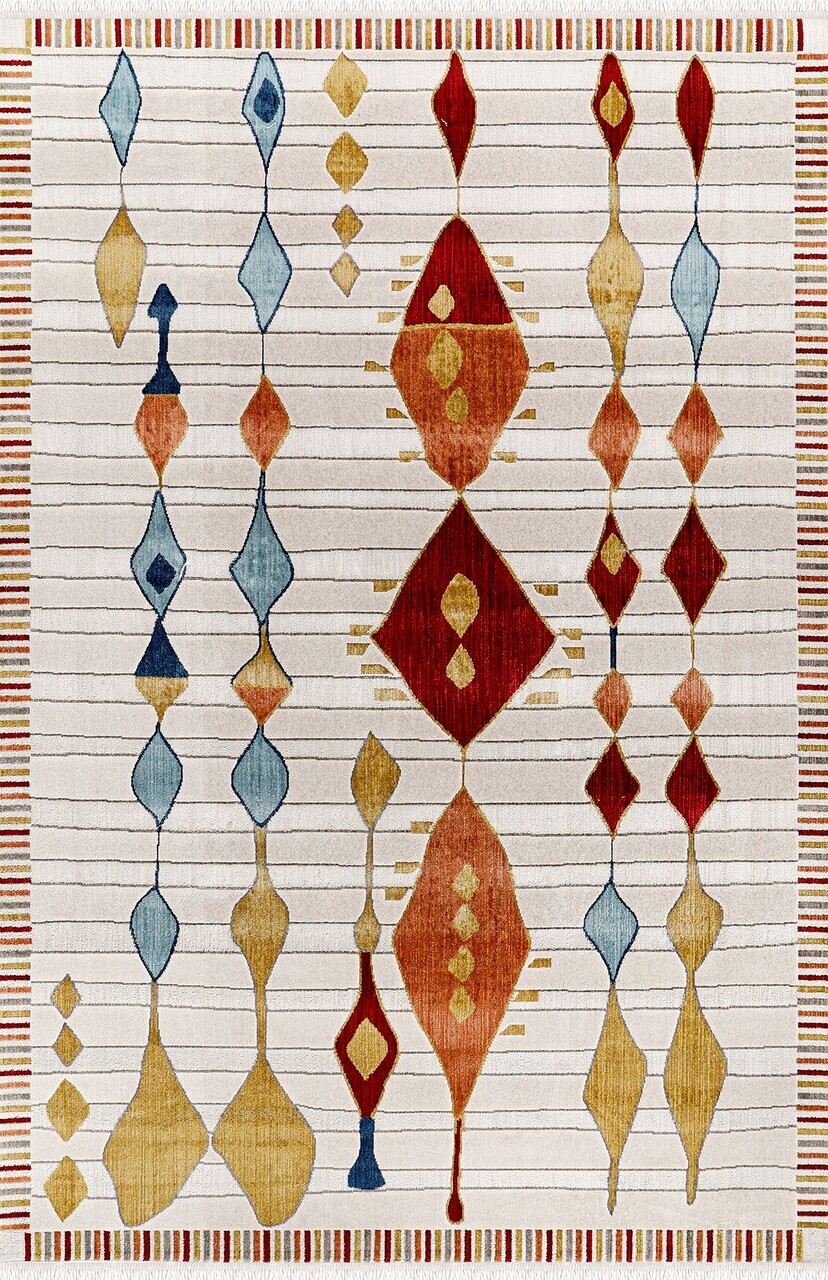 Covor, Colorıum Co007, 80x150 cm, Poliester, Multicolor — imaginea 3