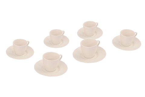Set de cafea Kutahya Porselen, BNILY12KT00, 12 piese, portelan