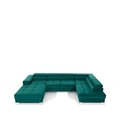 Coltar extensibil dreapta 5 locuri ELTAP, Edr-106, Eduardo, 337x205x88 cm, lemn/poliester, turcoaz