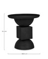 Masuta de cafea Alka, Bizzotto, Ø40.5 x 41.5 cm, otel, finisaj mat, negru