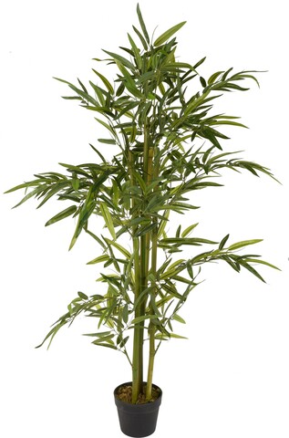 Plata artificiala bamboo, 75x75x130 cm, plastic