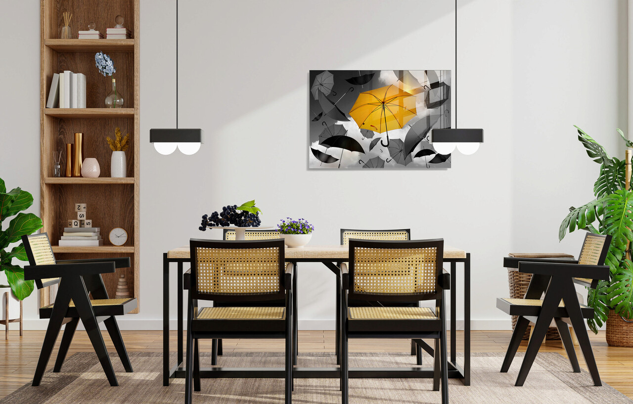 Tablou decorativ, 1408, Sticla temperata, 70 x 100 cm, Multicolor - 1 | YEO