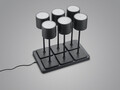 Lampa de masa Fernandez, RL, 42.6x26x2.7 cm, 1.5W, 6x SMD, plastic, negru mat