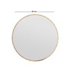 Oglinda decorativa, Siam, Ozze, 60x60x2.2 cm, MDF , Natural