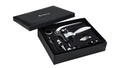 Accesori vin 9 piese in cutie din piele Bolero, Ambition, negru
