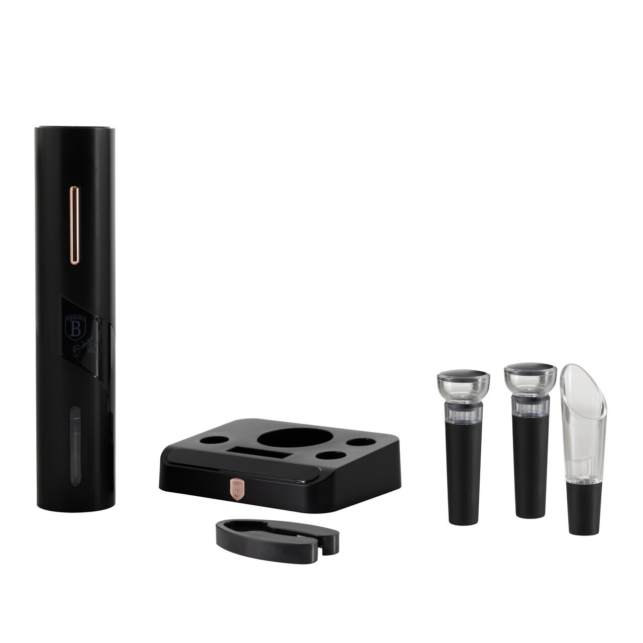 Deschizator de sticle de vin 6 in 1 Berlinger Haus, Black Rose, negru - view 4