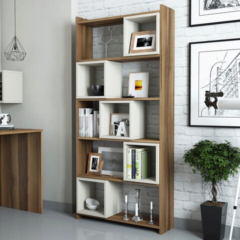 Corp biblioteca, hommy craft, box, 80x170x22 cm, nuca / crema
