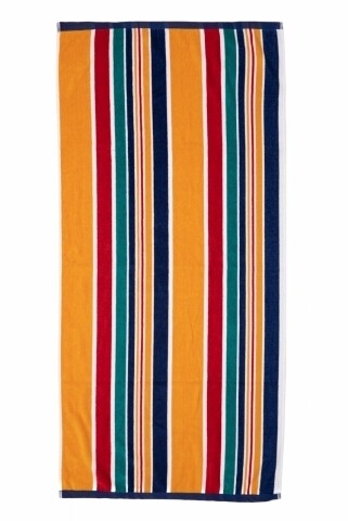 Prosop de plaja stripe navy, heinner, 70 x 140 cm, 80% bumbac/ 20% poliester, multicolor