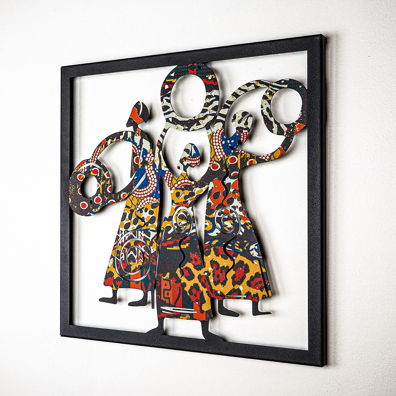 Decoratiune de perete, Triple Goddess, Dimensiune: 45 x 45 cm (1 bucată), Negru - view 3