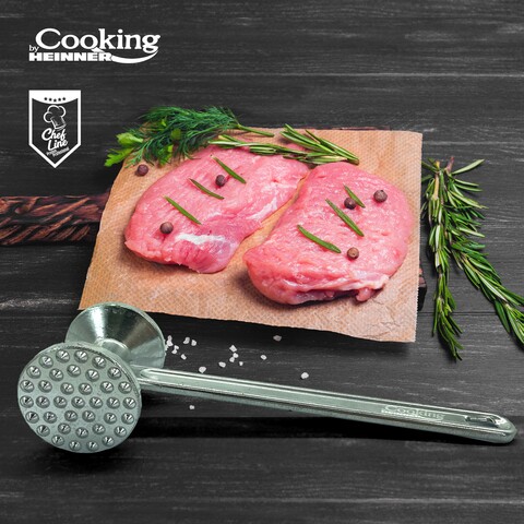 Ciocan pentru fragezirea carni heinner, 27x4.5x9.6 cm, aluminiu