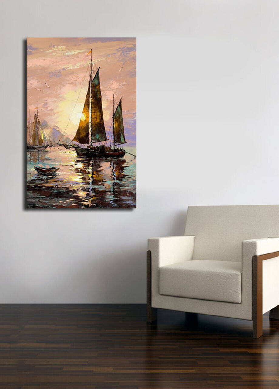 Tablou decorativ, 5070C-149, PÂNZĂ DIN PIELE ÎNTOARSĂ, Dimensiune: 45 x 70 cm, Multicolor — imaginea 3