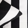 Lenjerie de pat dubla Rayas, Homla, 3 piese, 160x200 cm, microfibra din poliester, alb/negru