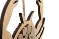 Decoratiune suspendabila Crab, Mauro Ferretti, 35x2x31 cm, lemn de tanoak/placaj, natural