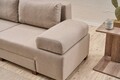 Canapea extensibila 3 locuri, Balcab Home, 825BLC4312, Lemn, Crem