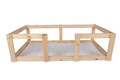 Patut pentru copii Baby Nest, Dekzy, Plus 107, 196x96x55 cm, Stejar