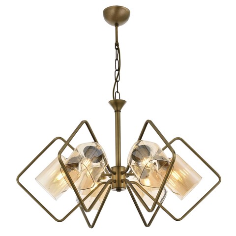 Lustra, av-1708-6e, avonni, 55 x 70 cm, 6 x e14, 40w, aramiu antic