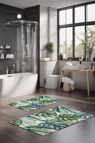 Set covorase de baie, Cartwright, CT-5327, Poliester, Multicolor