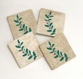 Set 4 suporturi de pahar TBA57581, Taylor, 10x10x1 cm, piatra, multicolor