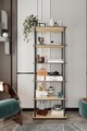 Corp biblioteca, Poter, Bookcase 6 Rect, 60x173x30 cm, MDF , Stejar