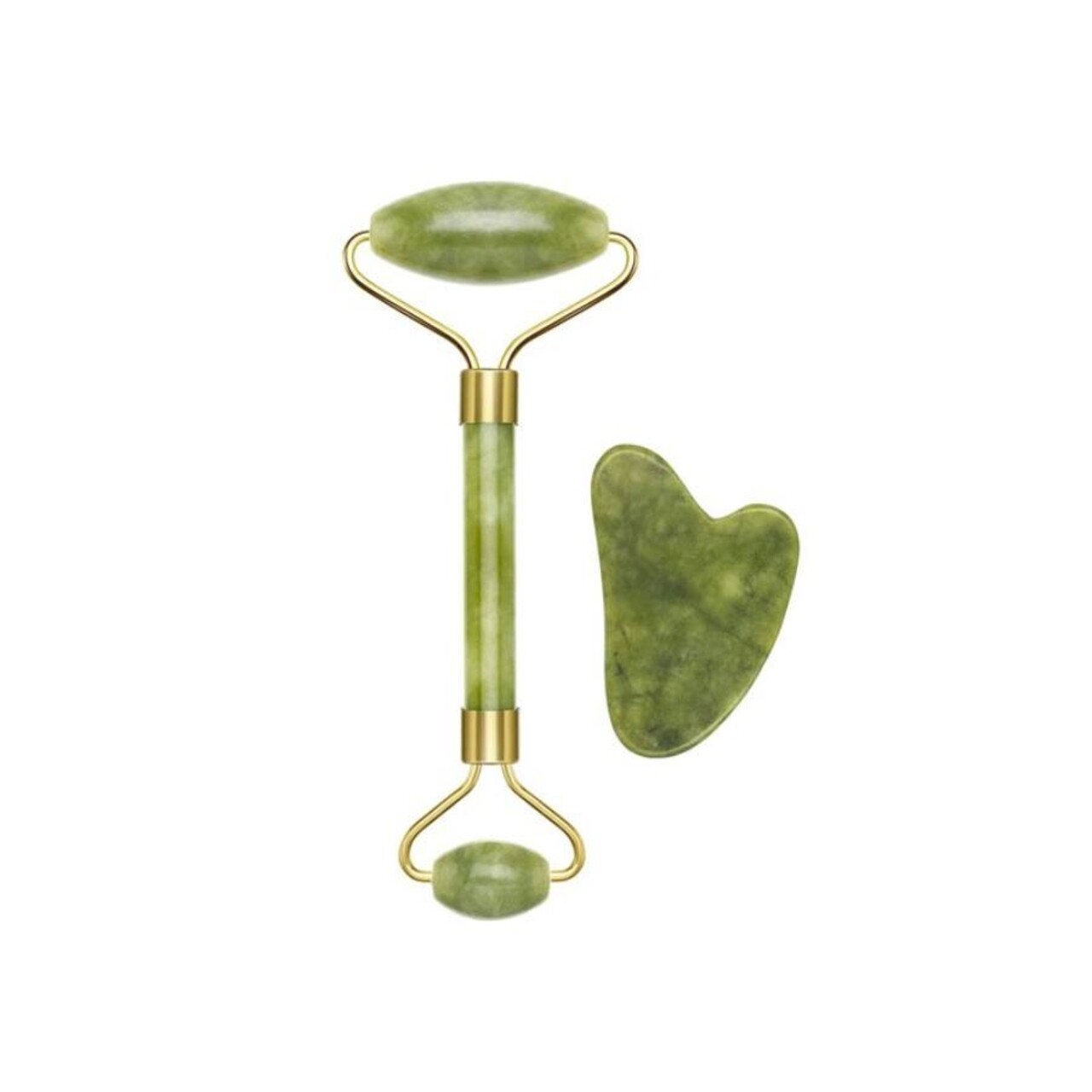 Instrument de masaj cu rola Jade, Gua Sha, Beper
