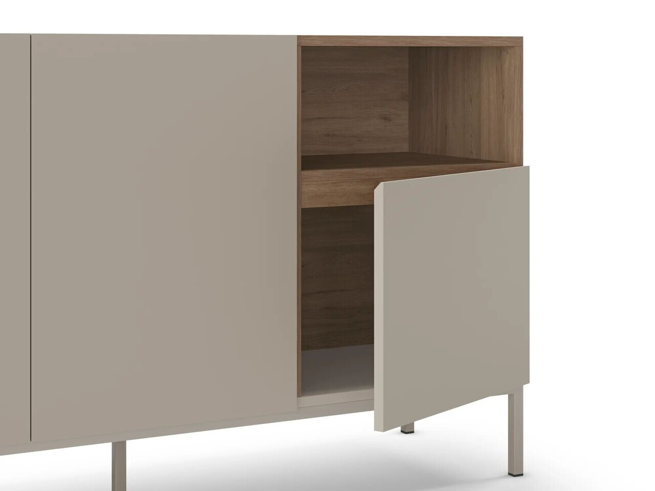 Consola, Hanah Home, Cailin 140, 140x80x41.8 cm, PAL, Santstone / Stejar Sepet — imaginea 5