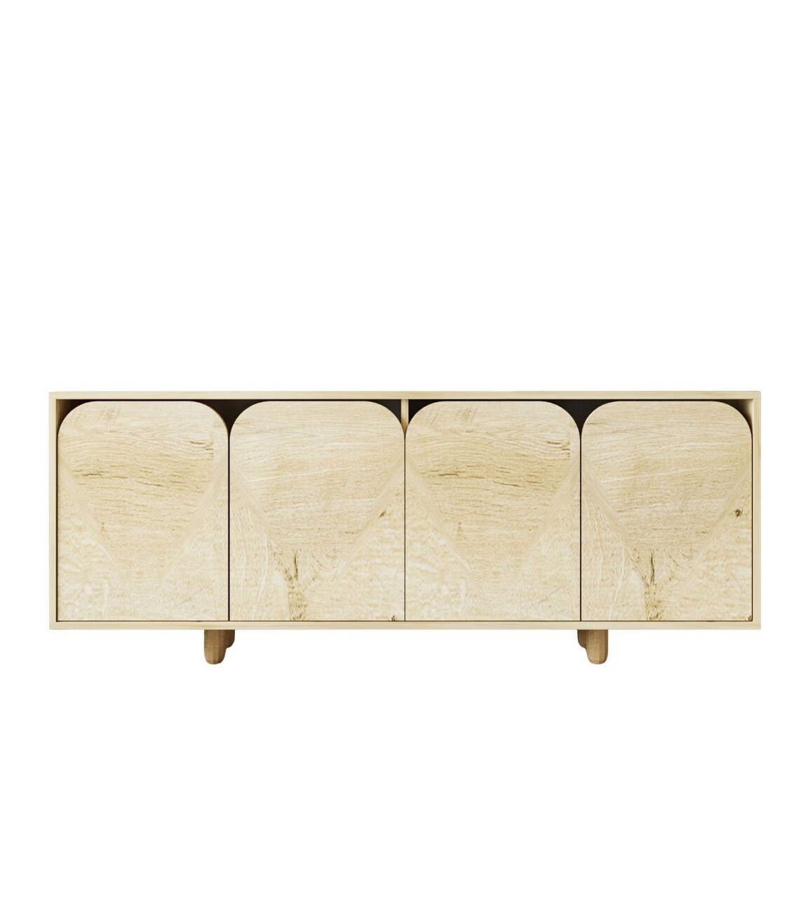 Consola, Hanah Home, Lazio Bohem 180, 180x75x45 cm, PAL, Maro - imagine 3