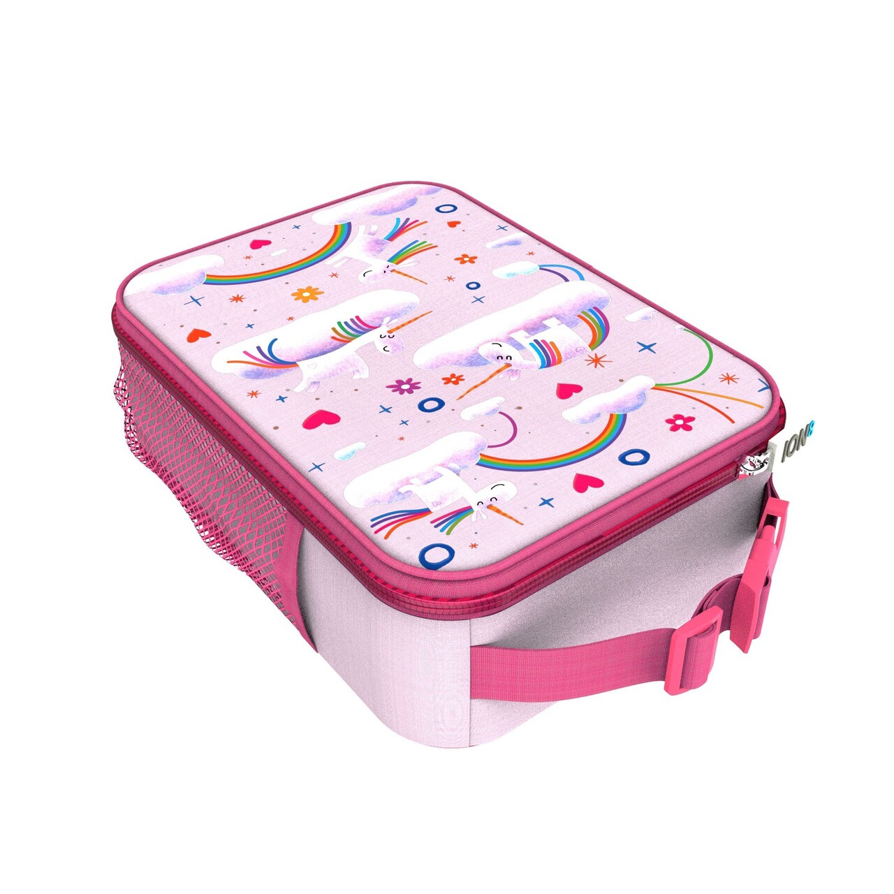 Geanta termoizolanta pentru pranz, 26,5 x 19,5 cm, Unicorn Rainbows - Ion8 - imagine 5