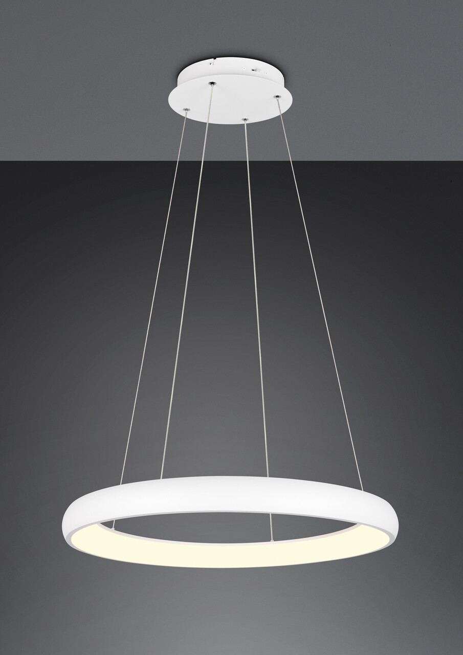 Lustra Cardona, TRIO, 75x150 cm, 59W, 1x SMD LED, metal, alb mat