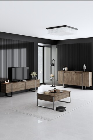 Set mobilier living, Bexley, Luxe, Nuc / Argint