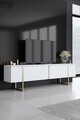 Set mobilier living, Bexley, Luxe, PAL, Alb/Auriu