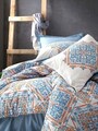 Lenjerie de pat dubla (DE), Grande - Blue, Cotton Box, Bumbac Ranforce