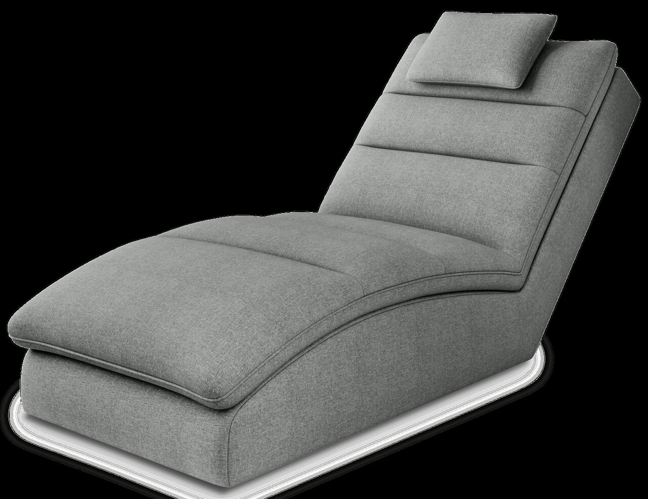 Sezlong living ELTAP, TAC-04VER, Taco, 170x85x95 cm, lemn/poliester, gri - view 2