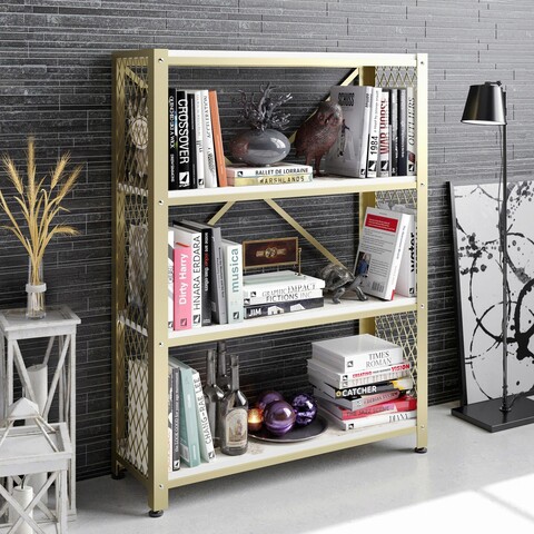 Corp biblioteca, Hadley, Shenna, 90.5×121.5×30.5 cm, Aur alb Hadley