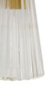 Aplica de perete Prague, Mauro Ferretti, 2 x E14, 20W, 11x16x40 cm, fier/sticla, auriu/transparent
