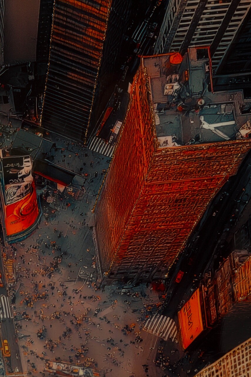 Tablou decorativ Mauro Ferretti New York -B 72x102 cm lemn de pin/canvas multicolor