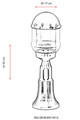 Lampa de exterior, Avonni, 685AVN1305, Plastic ABS, Negru