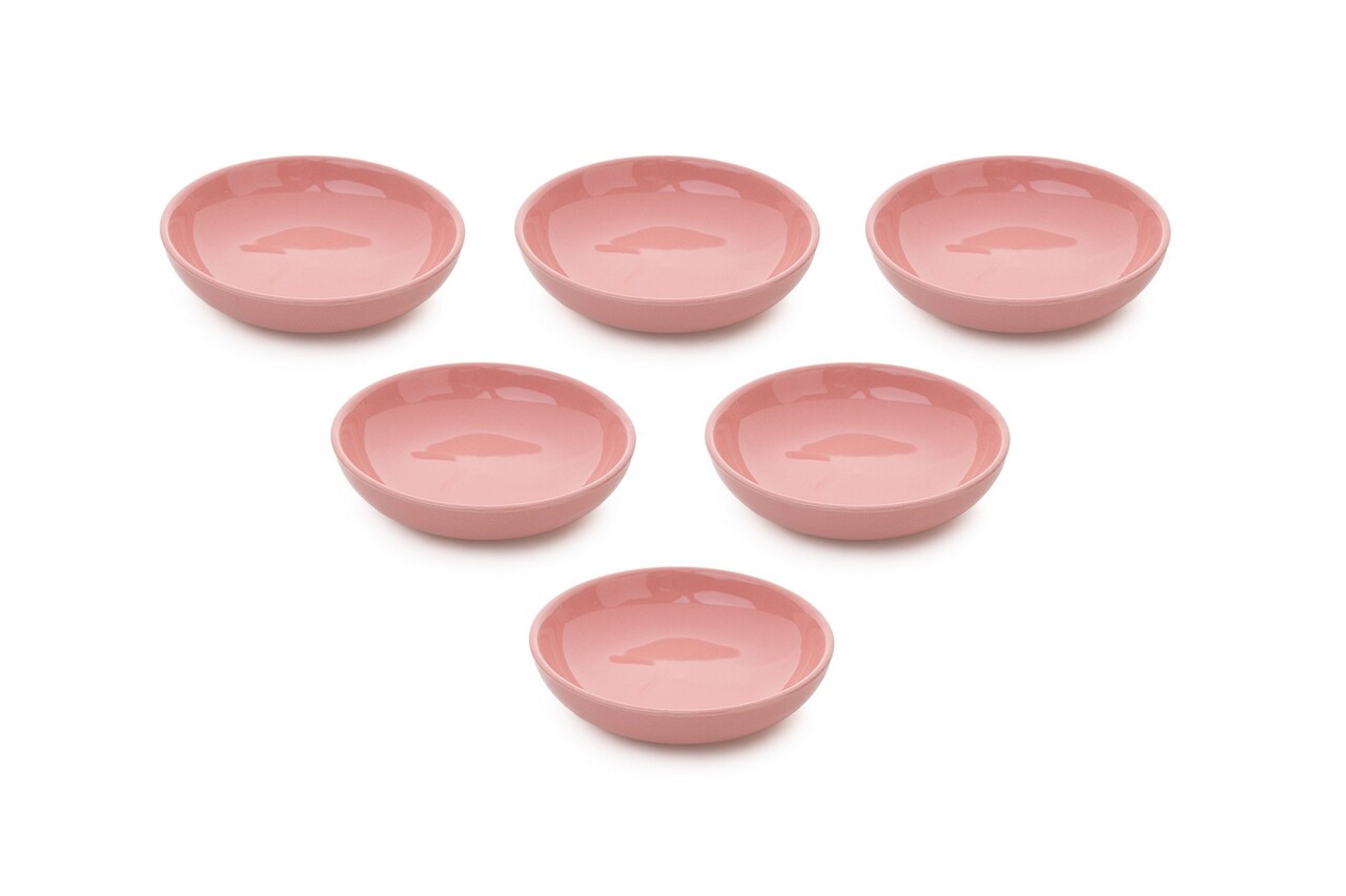 Set boluri ceramice pentru sos, Hermia, 275KRM1461, Antibacterian, Roz - imagine 2
