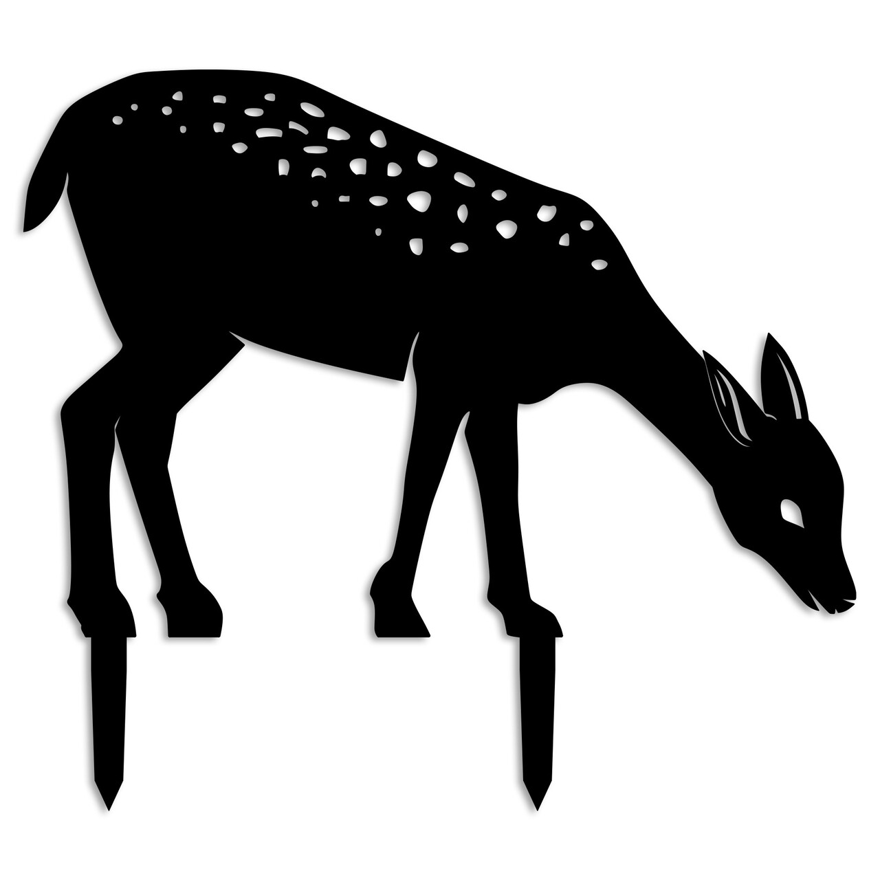 Obiect decorativ de grădină, Gazelle 01, 64x72 cm, Negru - view 4