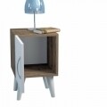 Noptiera Wooden Art, Bellini White Walnut, 35x55x37.1 cm