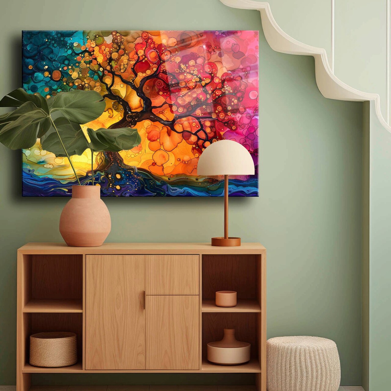 Tablou decorativ, Camtbl-060, Dimensiune: 40 x 60 cm, Multicolor - view 2