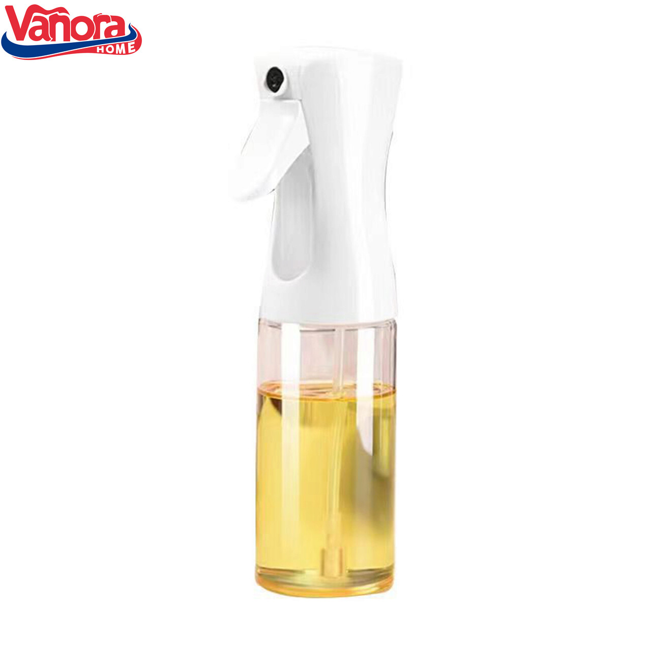 Pulverizator pentru ulei/otet Vanora, 200 ml, sticla/plastic, alb