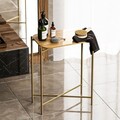 Masuta de cafea, Cerritos, Shb-003-A, 40x56x26 cm, Lemn, Aur / Natural