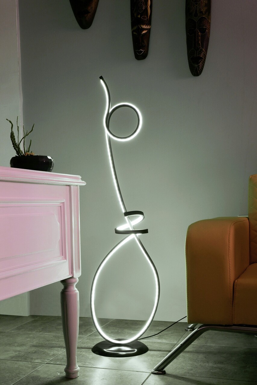 Lampadar, Curlux, 509CRL1104, Aluminiu, Alb - 2 | YEO