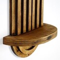 Raft de perete, Evila Originals, Raf269, 40x20x9 cm, Placaj, Maro